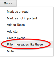 Gmail Filtering